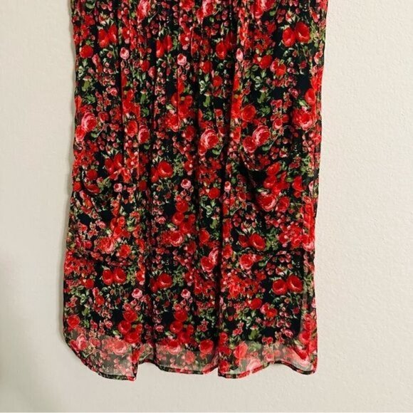 Chris McLaughlin Ruffle Pleated Floral Sleeveless Boho Dress 12 - Picture 5 of 12